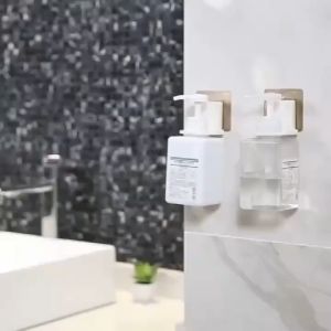 Shower Sampoo Bottle Rack/Dishwashing Liquid Hook/Pemegang Botol Pancuran Mandian/Nail Free Non Marking