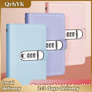 QrhYK Save Money 100 Envelopes Money Saving Challeng Large Capacity PU Mini Binder Savings Challenge Book