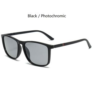 Fashion Photochromic Polarized Vintage Sunglasses Men Women Square Brand Designer Sun Glasses Man Driving Fishing Eyewear