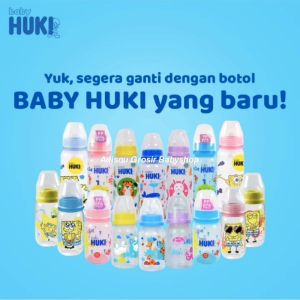 HUKI Baby Botol Susu Dot Nipple Silicone Gepeng / Bulat / ROUND