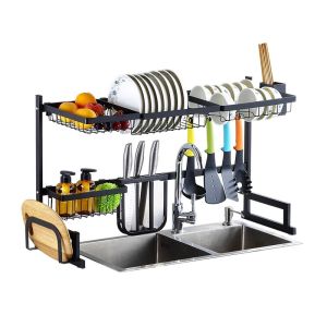 Kệ chén đen 85cm kệ gác chén bát Sơn tính mã điện đen dùng để úp chén bát dao thớt. Đồ dùng bếp gọn gàng. Sạch sẽ tiện dụng