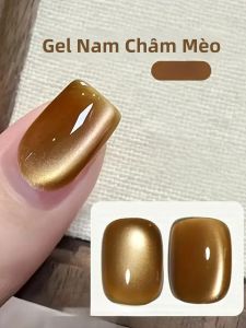 Sơn Gel Móng Tay 10ML 93A Thu Đông Màu Nâu Vàng Ngọc Bích Mắt Mèo Với Lớp Hoàn Thiện Hạt Thủy Tinh Lấp Lánh Rực Rỡ