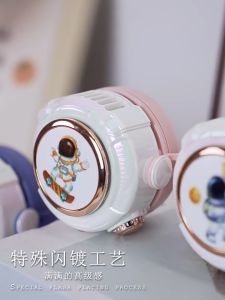 BenMax ตัวใหม่ พัดลมusb ขนาดเล็ก แบบพกพา ปรับได้ 3 ระดับ พร้อมเชือกคล้องคอ พัดลมนักบินอวกาศ hanging mini fan พร้อมพวงกุญแจ