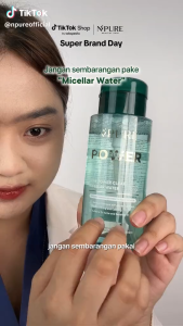 NPURE Acne Power Clear Micellar Water / Micellar No Alcohol / SLS Free 300ml & 100ml