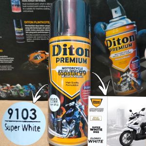 Diton Premium Pilox Pilok Cat Semprot 400cc Ready Berbagai Warna Putih White Super White Putih Susu Mutiara Innocenza 9102 9103 9188 9481 9000 Spray Paint