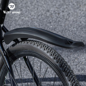WEST BIKING 2Pcs Bike Fenders Mudguard Dustproof Cycling Splash Guard Universal Bicycle Mudguard Splash Proof for Mountain Bike