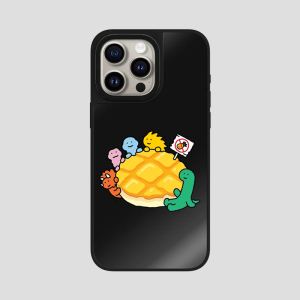 JOGUMAN Dinosaur Food Apple 16Promax Mirror Magnetic Phone Case Protection against Drops for iPhone 15Pro Customized 13/14 New Model 17Promax