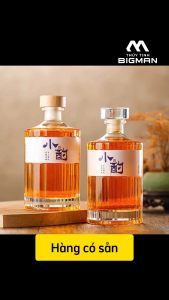 Vỏ Chai thủy tinh Hibiki nắp gỗ 500ml tặng tem kèm theo chai HBK.NG - Kamglass