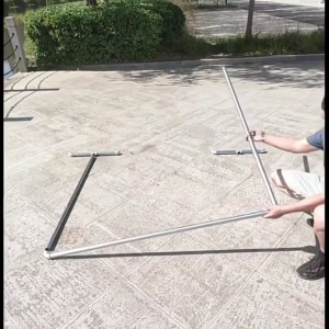 Heavy Duty Drying Rack Stainless steel material Carbon Steel Windproof Adjustable Foldable Clothes Rack for Indoor & Outdoor