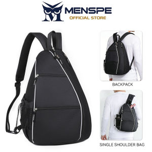 MENSPE Sports Backpack Tennis Racket Holder Backpack Large Capacity Sports Bag Water Resistant For Tennis Pickleball Badminton Gym Travel