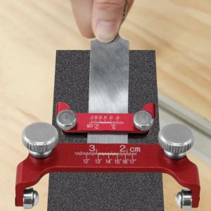 Chisel Sharpener Fixed Angle Sharpener Made Of Aluminum Fixed Angle Knife Chisel Sharpener Rack Guide Rail With Angle Scale