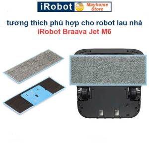 Khăn Lau Robot Lau Nhà iRobot Braava Jet M6. Khăn Lau Khô Khăn Lau Ướt iRobot Braava Jet M6///