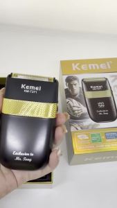 Kemei | Máy Cạo Râu Điện Kemei KM-T371 Dành Cho Nam Không Dây Chống Nước Sạc USB Đầu Cạo Nổi Lưỡi Kép Bằng Thép Không Gỉ