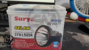 Surya Senter Kepala Nyelam Selam 50w / 55W 50 Watt 55 Watt Super LED SYH L505R atau L555R Baterai Lithium Super Terang Cahaya Putih Jarak Sorot Jauh dan Waterproof Headlamp Tahan 30 Jam Diving Snorkling Camping