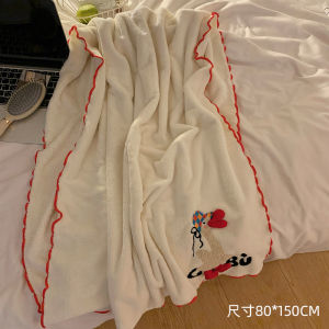 Cute Thick Coral Fleece Bath Towel Set for Women Absorbent Quick Dry Bath Robe Hair Cap Four Piece Set Universal Size Home Textiles