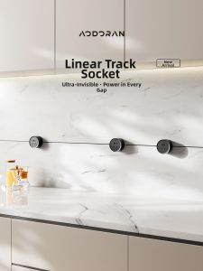 aodoran | Slim Hidden Track Socket for Cabinets