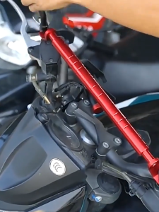 บาร์เสริม บาร์เสริมมอเตอร์ไซค์ บาร์ยาว ยึดรูกระจก ปรับความยาวได้ ที่ยึดมือถือมอไซค์ ขาจับอเนกประสงค์