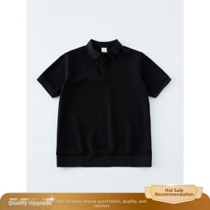 ZHUOCAN | Vintage Style Knitted Polo T-Shirt Mens Summer Cooling Breathable Top