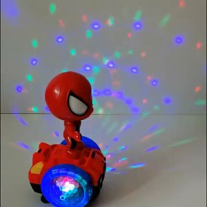 [พร้อมส่ง] ฟิกเกอร์วิ่งหลังสไปเดอร์แมน SPIDER-MAN รถทรงตัวสไปเดอร์แมนมีไฟมีเสียงวิ่งได้