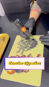 Bộ combo tập xăm da giả cao cấp - chuyên nghiệp. Tặng kèm hơn 50 video học xăm cơ bản