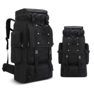 SCIONE | Large Camping Backpack Travel Luggage Bag 80L Men Hiking Climbing Mountaineering Shoulder Pack Molle Outdoor Tactical Rucksack