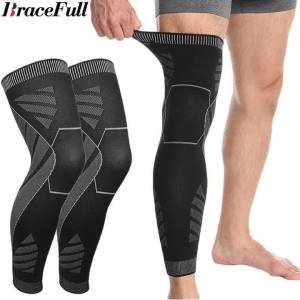 1 Cặp Đai Nén Bảo Vệ Toàn Bộ Chân Cho Nam & Nữ - Dụng Cụ Bảo Vệ Thể Thao Dành Cho Bóng Rổ Viêm Khớp Đạp Xe & Bóng Đá