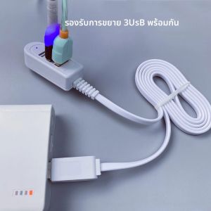 Mini 3 พอร์ต USB HUB USB Splitter Hub อะแดปเตอร์ฮับความเร็วสูง USB 2.0 Splitter Converter All In One สําหรับอุปกรณ์เสริมคอมพิวเตอร์พีซี