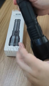 High Power Laser LED Flashlight Torch Light 500m Range With Built-in Power Bank & Smart Digital Display