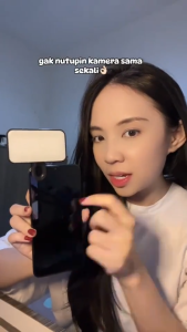 Lampu Jepit Selfie Portable Mini Fill Light Live Streaming Video Call Universal