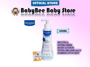 MUSTELA Hydra Bebe Body Lotion With Organically Farmed Avocado for Normal Skin (300ML / 10.14fl.oz)