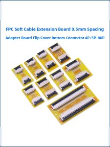 FPC Extension Board Soft Ribbon Cable Adapter Board 0.5mm Screen Wire 4p/5/6/8/9/10/20/24/30/40p/80P Flexible Circuit Board