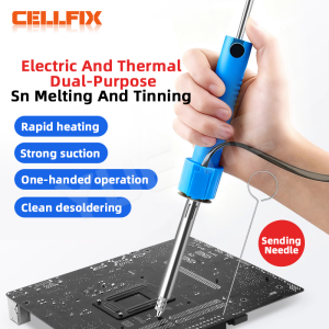 RELIFE TO5 Electric Solder Sucker 30w Welding Desoldering Pump with Needle Soldering Removal Iron Pen