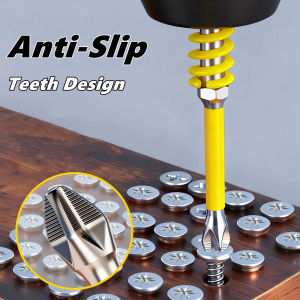 Magnetic PH2 Spring Screwdriver Bits Anti-slip 1/4 Hex Shank Hex Drill Head Electric Repair Tool