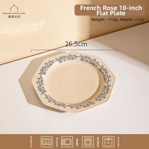 MODERN SWEETHOME | Underglaze Colored French Style Tableware Set