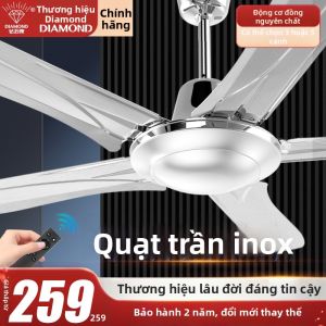 ZUANSHIPAI | Quạt Trần 5 Cánh Lực Gió Mạnh 56inch Điều Khiển Từ Xa
