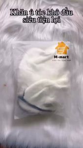 Khăn ủ tóc khăn quấn tóc siêu thấm tặng kèm túi zip đựng