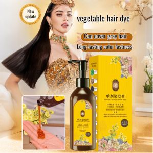 【30 Seconds Fast Hair Dye/ Protect Hair】Plant Hair Dye Cream/ Single Agent Hair Dye Without Hydrogen and Ammonia/ Hair Dye at Home