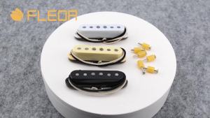 FLEOR | FLEOR Vintage Alnico 5 Single Coil Guitar Pickup Handwound FD ST 52mm Staggered Top Neck/Trung/Trên Cầu Pickup Chọn Màu Đen/Trắng/Kem