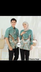 Chatra Series Blouse Hem Tunik Kemeja Couple Baju Batik Seragam Kantor Dewasa
