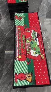 American Christmas kitchen mat Absorbent oil absorbent carpet Bathroom non-slip and dirty foot mat entry door mat
