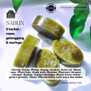 Neem Gelenggang and Moringa Soap for Itchy Skin