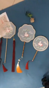 Quạt tròn cầm tay quạt cổ trang Trung Hoa nhiều mẫu phụ kiện chụp ảnh LILA QUATCTDAI6