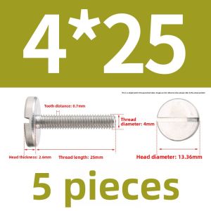 POWER&STRONG | Flat Head Round Cylinder Slot Head Screw M2 M3 M4 M5 M6 M8 M10