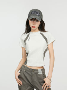 QIAOJIAOYA | Áo Thun Slim-fit Không Tay Màu Xám