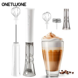 Onetwone không dây dụng cụ đánh bọt sữa bằng điện với máy đánh trứng mới Hands-Thiết kế không dọc Máy Trộn Cà Phê nhà bếp nhỏ Baking Máy xay sinh tố