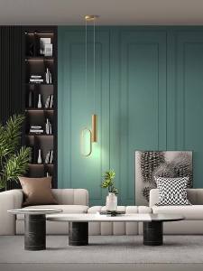 ZHENMEIJU | Modern Simple Bar Creative Dual-head Nordic Designer Living Room Background TV Cabinet Suspension Light
