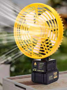 Wireless Portable Battery Fan High Wind Power for Outdoor Camping Fishing Stall Charging Brushless Fan Digital Accessories