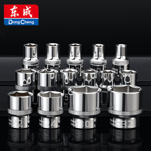 1/2" Drive 6 Point Socket Set 8-32mm Cr-V Chrome Vanadium Mirror Finish Straight Knurled Metric Hex Socket Hand Tool