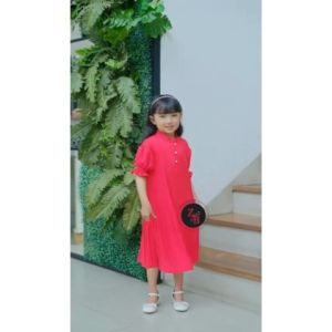 Dress Anak Cewek Perempuan Plisket Terbaru Model Korea Usia 3 sampai 10 tahun Zoe77