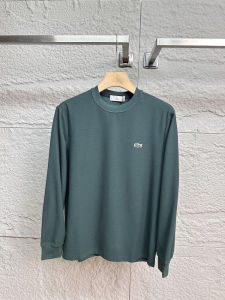 High Quality Designer Mens Long Sleeve T-Shirt Comfortable Luxury Simple Embroidery Solid Color New Autumn Fashion Youthful